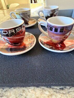 NWT: Porsche Vintage Expresso set